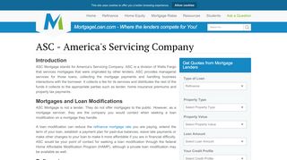 
                            1. ASC - America's Servicing Company Mortgage Loans & Rates