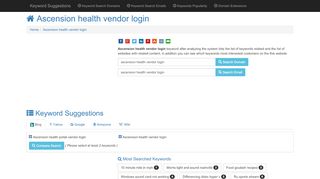 
                            1. Ascension health vendor login