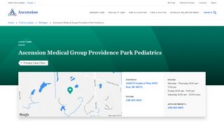 
                            4. Ascension Medical Group Providence Park Pediatrics | Ascension