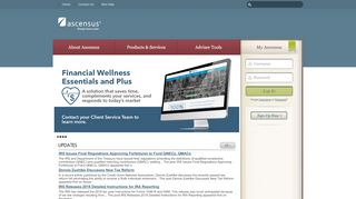 
                            9. Ascensus Financial Professional Website