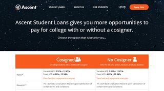 
                            3. Ascent Student Loans: Choose the option that is best for you…