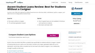 
                            4. Ascent Student Loans Review: Best for Students Without a ...