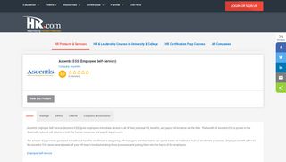 
                            4. Ascentis ESS (Employee Self-Service) - HR.com