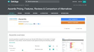 
                            7. Ascentis Pricing, Features, Reviews & Comparison of Alternatives ...