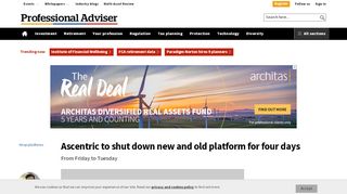 
                            5. Ascentric to shut down new and old platform for four days