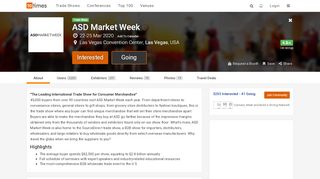 
                            6. ASD (Mar 2020), ASD Market Week, Las Vegas USA - Trade Show