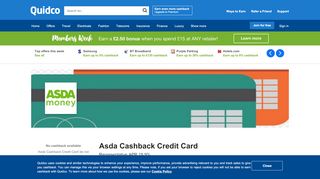 
                            11. Asda Cashback Credit Card Cashback, Voucher Codes ...