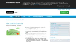 
                            8. Asda Cashback Credit Card - creation.co.uk