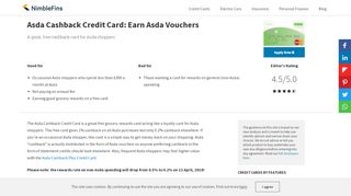 
                            9. Asda Cashback Credit Card: Earn Asda …