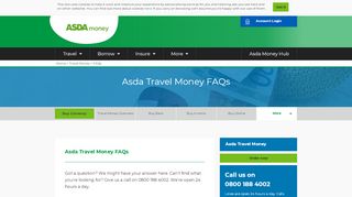 
                            2. Asda Travel Money Frequently Asked Questions | Asda Money