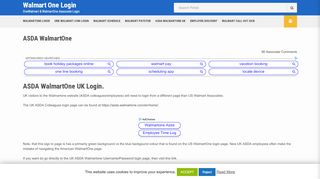 
                            2. ASDA WalmartOne.com UK Login - ASDA Colleagues Login