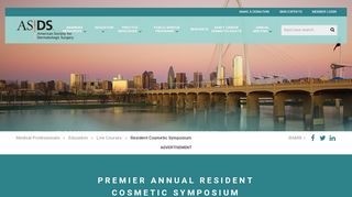 
                            8. ASDS Premier Annual Resident Cosmetic Symposium