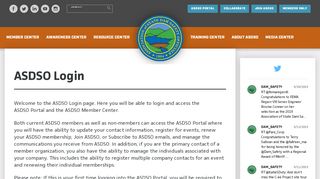 
                            2. ASDSO Member Portal Login | Association of State Dam Safety