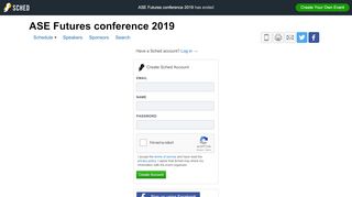 
                            9. ASE Futures conference 2019: Sign Up