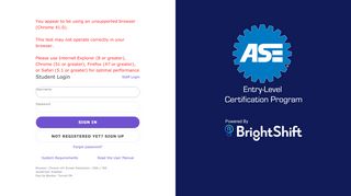 
                            2. ASE Student Login