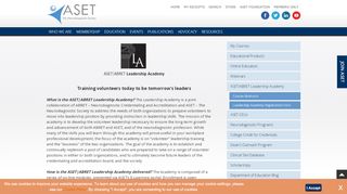 
                            4. ASET/ABRET Leadership Academy - ASET - The Neurodiagnostic ...