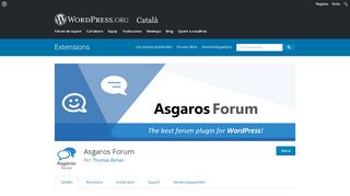 
                            8. Asgaros Forum – Extensió del WordPress | WordPress.org