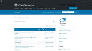 
                            5. [Asgaros Forum] Support | WordPress.org