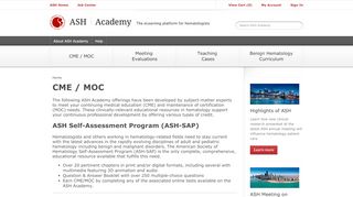 
                            6. ASH Self-Assessment Program (ASH-SAP) - ASH Academy