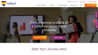 
                            7. Ashford University | Accredited Online College | 80+ …