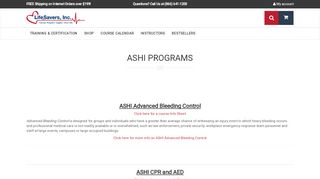 
                            8. ASHI Programs | LifeSavers, Inc.