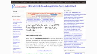 
                            6. Ashirwad Scholarship 2019 ਪੰਜਾਬ ਪੋਸਟ ਮੀਟ੍ਰਿਕ ਸਕੀਮ – SC/ST ...