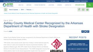 
                            7. Ashley County Medical Center Recognized by the Arkansas ...