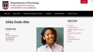 
                            9. Ashley Crooks-Allen | Department of Sociology