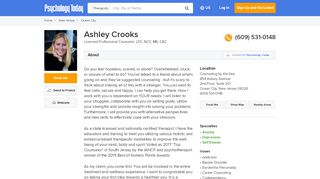 
                            3. Ashley Crooks, Licensed Professional Counselor, Ocean City ...