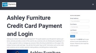 
                            7. Ashley Furniture Credit Card Payment - Login - Address ...