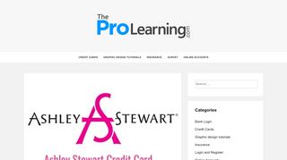 
                            9. Ashley Stewart Credit Card Application & Login - The Pro ...