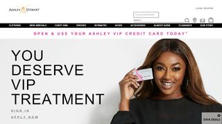 
                            3. Ashley Stewart Credit Card | Be a VIP. Join my squad.