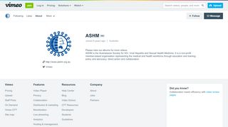 
                            9. ASHM on Vimeo