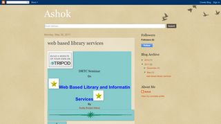 
                            9. Ashok: web based library services - ashoook139.blogspot.com