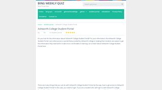 
                            7. Ashworth College Student Portal - bingweeklyquiz.com