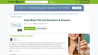 
                            6. Ashy Bines The Life Questions - ProductReview.com.au