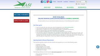 
                            3. ASI Federal Credit Union | Online Banking