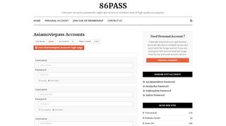 
                            2. Asiamoviepass Passwords - 86pass