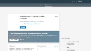 
                            7. Asian Institute of Chartered Bankers (35880-P) | LinkedIn