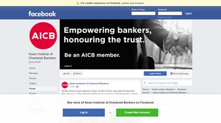 
                            6. Asian Institute of Chartered Bankers - Posts | Facebook