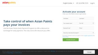 
                            9. Asian Paints Early Payment Program | C2FO