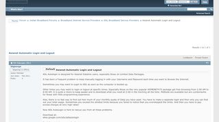 
                            9. Asianet Automatic Login and Logout - India Broadband Forum