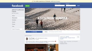 
                            7. ASICS FrontRunner Paris Public Group | Facebook