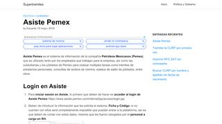 
                            3. Asiste Pemex Login【Guía de Ayuda】- Supertramites