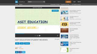 
                            7. ASIT EDUCATION STUDENT REVIEWS - …