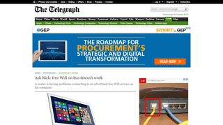 
                            7. Ask Rick: free Wifi on bus doesn't work - Telegraph
