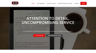 
                            2. ASK Services: Title Services and Public Record Solutions