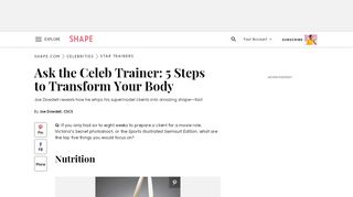 
                            8. Ask the Celeb Trainer: 5 Steps to Transform Your …