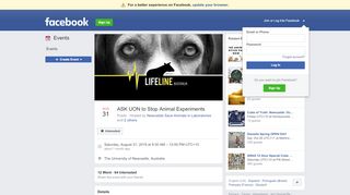 
                            4. ASK UON to Stop Animal Experiments - Facebook