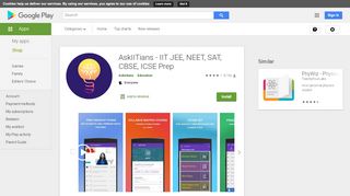 
                            2. AskIITians - IIT JEE, NEET, SAT, CBSE, ICSE Prep - Apps on ...